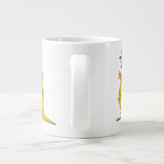 カンガルーおもしろいスの漫画 ジャンボコーヒーマグカップ (裏面)