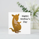 カンガルーおよびJoeyの母の日のデザイン シーズンカード (スタンド正面)