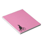 カンガルーが自転車に乗る ノートパッド (アングル)