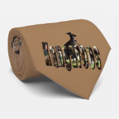 カンガルーとカンガルー写真のロゴ、 ネクタイ (ロール)