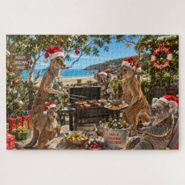 カンガルーとコアラのシーサイドクリスマスBBQ ジグソーパズル