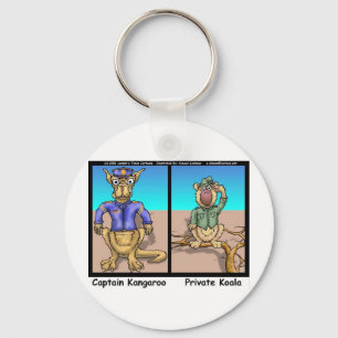 カンガルーとコアラの面白いキャラクターグッズTシャツ キーホルダー