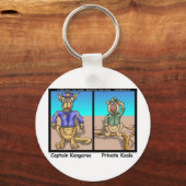 カンガルーとコアラの面白いキャラクターグッズTシャツ キーホルダー (正面)