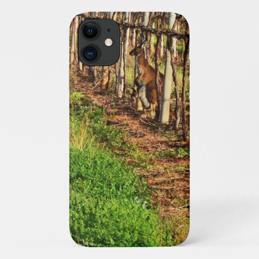 カンガルーとジョーイはブドウのつる植物で Case-Mate iPhoneケース (裏面)
