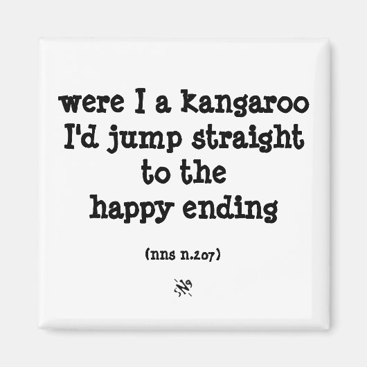 カンガルーと幸福 マグネット (正面)