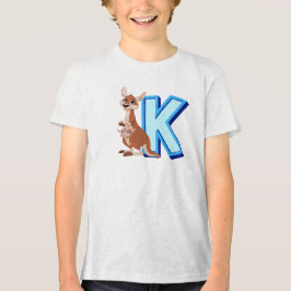 カンガルーのかたち トライブレンドTシャツ