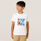 カンガルーのかな Tシャツ (正面フル)