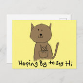 カンガルーのはがきを期待して ポストカード (正面/裏面)