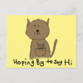 カンガルーのはがきを期待して ポストカード (正面)