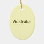 カンガルーのオーナメント セラミックオーナメント (裏面)