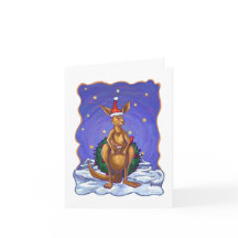 カンガルーのクリスマスの星明かりの夜