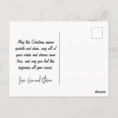 カンガルーのクリスマスカード、サンタススレハイオーストラリア ポストカード (裏面)