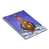 カンガルーのクリスマス星空の夜 ノートブック (右側)