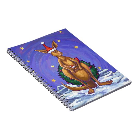 カンガルーのクリスマス星空の夜 ノートブック (右側)