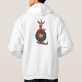 カンガルーのクリスマス星空の夜 パーカ (裏面)