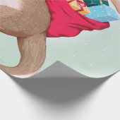 カンガルーのクリスマス – オーストラリアのクリスマスアート ラッピングペーパー (角)