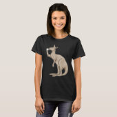 カンガルーのコーヒーカップ Tシャツ (正面フル)