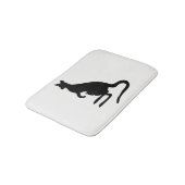 カンガルーのシルエット バスマット (アングル)