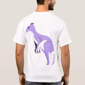 カンガルーのシルエット Tシャツ (裏面)