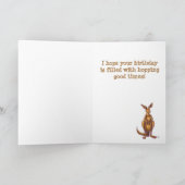 カンガルーのパーティーの中心 カード (内部)