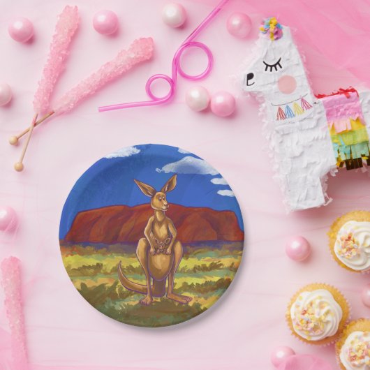 カンガルーのパーティーの中心 ペーパープレート (パーティー)