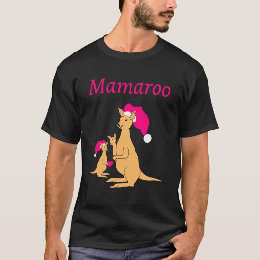 カンガルーのママ オーストラリアの母の日 Tシャツ (正面)
