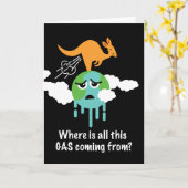 カンガルーのメタンの屁 カード (黄色い花)