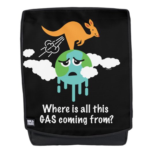 カンガルーのメタンの屁 バックパック (正面)