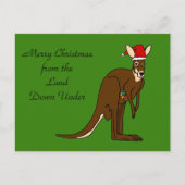 カンガルーの下の地からメリークリスマス シーズンポストカード (正面)