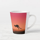 カンガルーの下の生活オーストラリアのマグカップ カフェラテマグ (右)