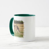 カンガルーの写真のコーヒー・マグ マグカップ (正面左)