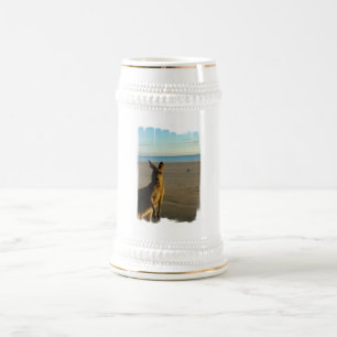 カンガルーの写真のビールのジョッキ ビールジョッキ