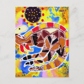 カンガルーの折り返し葉書 ポストカード