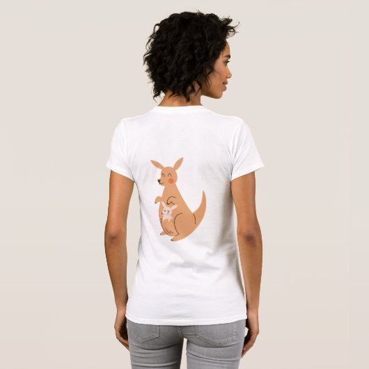 カンガルーの母 Tシャツ (裏面フル)