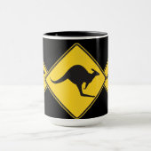 カンガルーの注意の印 マグカップ (中央)
