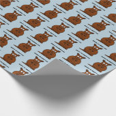 カンガルーの漫画に会いにホッピーおもしろい ラッピングペーパー (角)