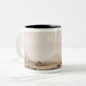 カンガルーの狩り ツートーンマグカップ (正面左)