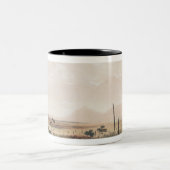 カンガルーの狩り ツートーンマグカップ (中央)