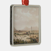 カンガルーの狩り メタルオーナメント (右)