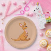 カンガルーの紙皿 ペーパープレート (パーティー)