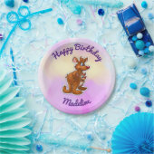 カンガルーの誕生日のプレート ペーパープレート (パーティー)