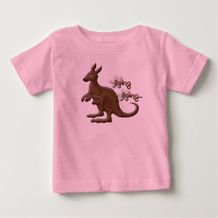 カンガルーのBoing BoingのTシャツ ベビーTシャツ