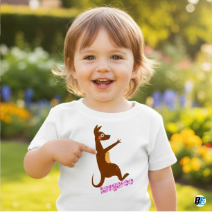 カンガルーのK アルファベット ベビーTシャツ