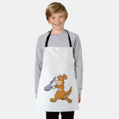 カンガルーはパンと調理師として エプロン (着用した状態)