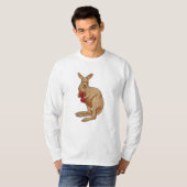 カンガルーはボクサーとしてボクシング手袋 Tシャツ (正面フル)