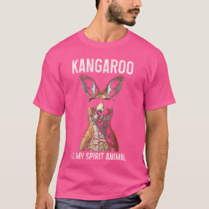 カンガルーは私の精神動物オーストラリアおもしろい人だ Tシャツ