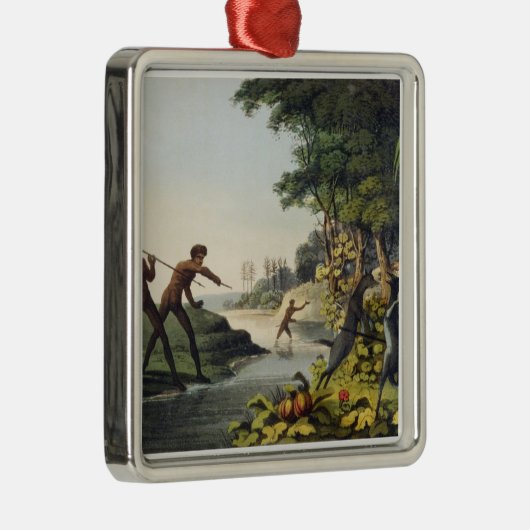 カンガルーを捜すこと、新しい南Waleの土人 メタルオーナメント (右)