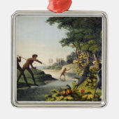 カンガルーを捜すこと、新しい南Waleの土人 メタルオーナメント (正面)