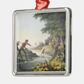 カンガルーを捜すこと、新しい南Waleの土人 メタルオーナメント (左)