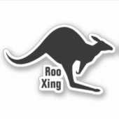 カンガルーアイコン シール (正面)